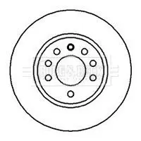 Handler.Part Brake disc BORG & BECK BBD4074 2