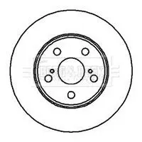 Handler.Part Brake disc BORG & BECK BBD4104 1