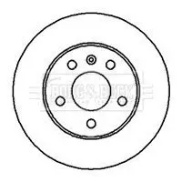 Handler.Part Brake disc BORG & BECK BBD4114 2