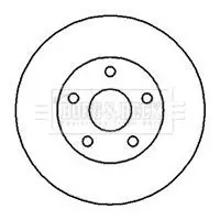 Handler.Part Brake disc BORG & BECK BBD4118 1