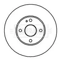 Handler.Part Brake disc BORG & BECK BBD4226 1