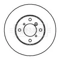 Handler.Part Brake disc BORG & BECK BBD4230 2