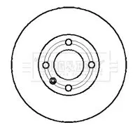 Handler.Part Brake disc BORG & BECK BBD4233 1