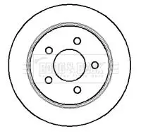 Handler.Part Brake disc BORG & BECK BBD4237 1