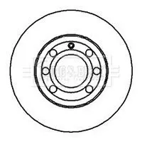 Handler.Part Brake disc BORG & BECK BBD4242 1