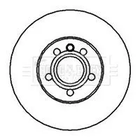 Handler.Part Brake disc BORG & BECK BBD4250 2