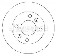 Handler.Part Brake disc BORG & BECK BBD4342 1