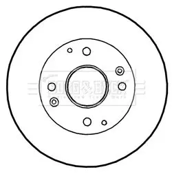 Handler.Part Brake disc BORG & BECK BBD4350 1