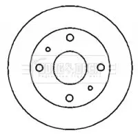 Handler.Part Brake disc BORG & BECK BBD4360 1