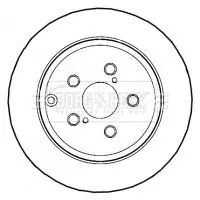 Handler.Part Brake disc BORG & BECK BBD4460 2