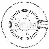 Handler.Part Brake disc BORG & BECK BBD4463 2