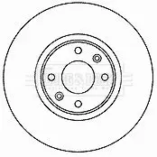 Handler.Part Brake disc BORG & BECK BBD4468 1