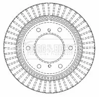 Handler.Part Brake disc BORG & BECK BBD4480 2