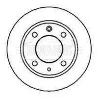 Handler.Part Brake disc BORG & BECK BBD4482 2