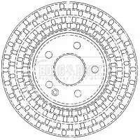 Handler.Part Brake disc BORG & BECK BBD4488 2