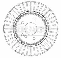 Handler.Part Brake disc BORG & BECK BBD4493 1