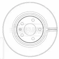 Handler.Part Brake disc BORG & BECK BBD4509 2