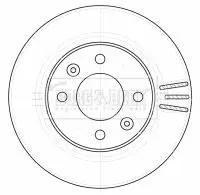 Handler.Part Brake disc BORG & BECK BBD4528 2