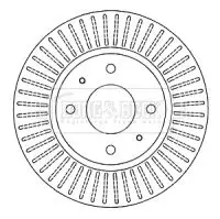 Handler.Part Brake disc BORG & BECK BBD4552 1