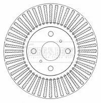 Handler.Part Brake disc BORG & BECK BBD4560 1