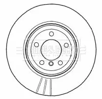 Handler.Part Brake disc BORG & BECK BBD4574 1