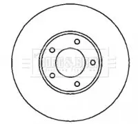 Handler.Part Brake disc BORG & BECK BBD4275 1