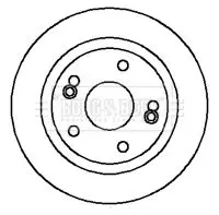 Handler.Part Brake disc BORG & BECK BBD4298 1