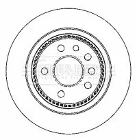 Handler.Part Brake disc BORG & BECK BBD4312 1