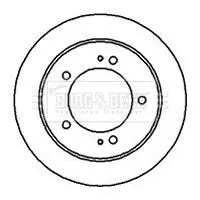 Handler.Part Brake disc BORG & BECK BBD4324 1