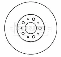 Handler.Part Brake disc BORG & BECK BBD4389 2