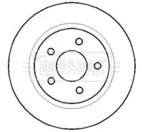 Handler.Part Brake disc BORG & BECK BBD4403 2