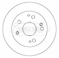 Handler.Part Brake disc BORG & BECK BBD4424 1