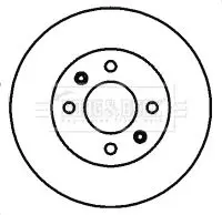 Handler.Part Brake disc BORG & BECK BBD4428 2