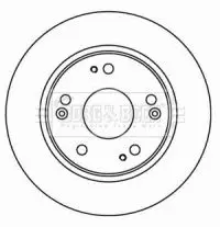 Handler.Part Brake disc BORG & BECK BBD4598 2