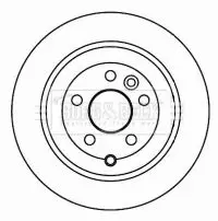 Handler.Part Brake disc BORG & BECK BBD4599 3