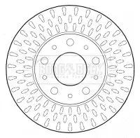 Handler.Part Brake disc BORG & BECK BBD4608 2