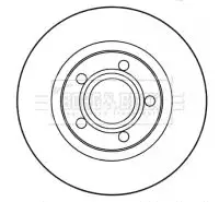 Handler.Part Brake disc BORG & BECK BBD4615 1