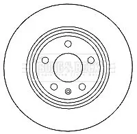 Handler.Part Brake disc BORG & BECK BBD4635 2