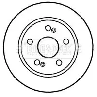 Handler.Part Brake disc BORG & BECK BBD4643 1