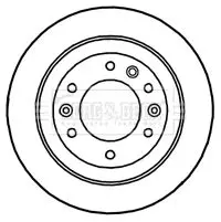 Handler.Part Brake disc BORG & BECK BBD4658 1