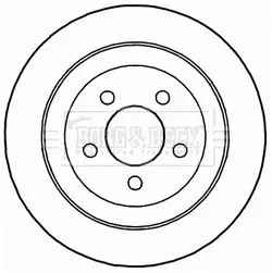 Handler.Part Brake disc BORG & BECK BBD4735 1