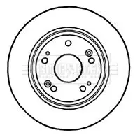 Handler.Part Brake disc BORG & BECK BBD4743 2