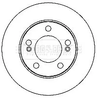 Handler.Part Brake disc BORG & BECK BBD4681 2