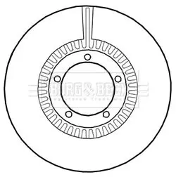 Handler.Part Brake disc BORG & BECK BBD4694 1