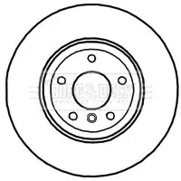 Handler.Part Brake disc BORG & BECK BBD4704 2