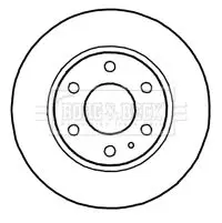 Handler.Part Brake disc BORG & BECK BBD4710 1