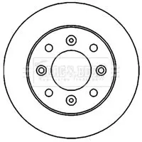 Handler.Part Brake disc BORG & BECK BBD4713 1