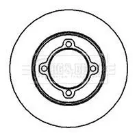 Handler.Part Brake disc BORG & BECK BBD4823 1