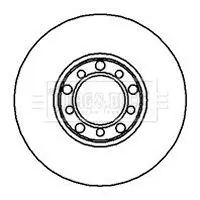 Handler.Part Brake disc BORG & BECK BBD4829 1