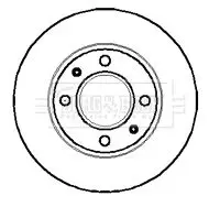 Handler.Part Brake disc BORG & BECK BBD4843 1